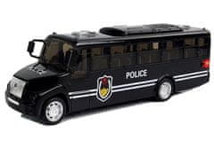 Policejní autobus černý se zvukem tahu