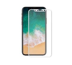 MobilMajak Tvrzené / ochranné sklo Apple iPhone XS Max 5D bílý rámeček