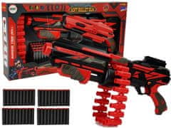 shumee Velká pušková pistole na pěnové kulky, 40 kusů, červeno-černý zaměřovač