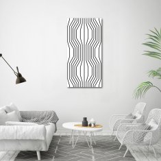 Wallmuralia Vertikální Fotoobraz na skle Geometrické linei 60x120 cm 2 úchytky