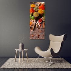 Wallmuralia Vertikální Foto obraz sklo tvrzené Koření 70x140 cm 4 úchytky