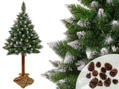 shumee Diamond Pine Tree 3D na kmeni 180 cm sněhové třpytky