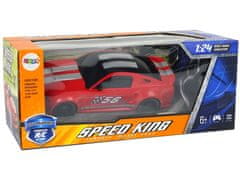 Lean-toys Auto Sportovní R/C 1:24 Závody Červené Ztmaví