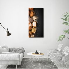 Wallmuralia Vertikální Foto-obrah sklo tvrzené Pečivo 60x120 cm 2 úchytky