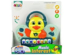 Lean-toys Interaktivní Pianinko Kačenka Dj Zvuk Instrume