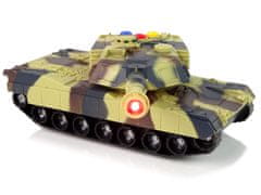 Lean-toys Vojenský Tank 1:32 Moro Hnědý Zvuk Světla