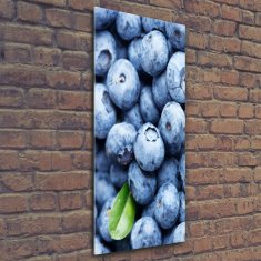 Wallmuralia Vertikální Moderní skleněný obraz z fotografie Jahody 50x125 cm 4 úchytky