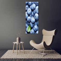 Wallmuralia Vertikální Moderní skleněný obraz z fotografie Jahody 50x125 cm 4 úchytky