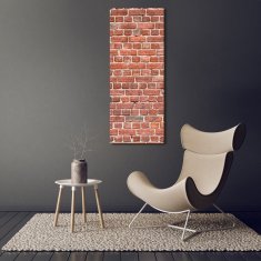 Wallmuralia Vertikální Foto obraz fotografie na skle Zděná zeď 50x125 cm 4 úchytky