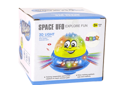 Lean-toys Vodní Míč Ufo Diody Veselá Hudba Žlutá