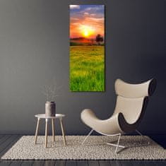 Wallmuralia Vertikální Foto obraz sklo tvrzené Západ slunce 70x140 cm 2 úchytky