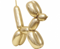 GoDan Modelovací balónky saténové zlaté 50ks 152cm