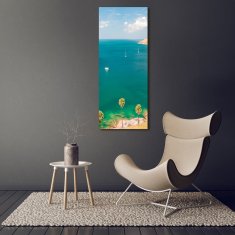 Wallmuralia Vertikální Foto obraz skleněný svislý Jachty Thajsko 50x125 cm 2 úchytky