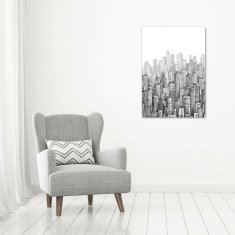 Wallmuralia Vertikální Foto obraz fotografie na skle Mrakodrapy 70x100 cm 4 úchytky