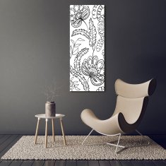 Wallmuralia Vertikální Foto obraz sklo tvrzené Pozadí Zen pletenec 70x140 cm 4 úchytky