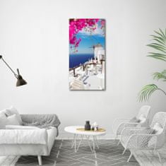 Wallmuralia Vertikální Foto obraz skleněný svislý Santorini Řecko 60x120 cm 2 úchytky