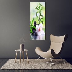 Wallmuralia Vertikální Moderní skleněný obraz z fotografie Bambus 50x125 cm 4 úchytky