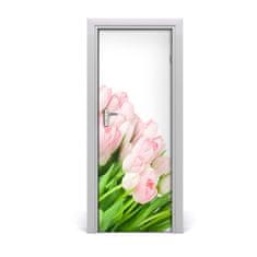 tulup.cz Fototapeta na dveře Růžové tulipány 75x205 cm