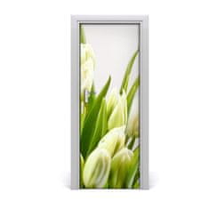 tulup.cz Fototapeta na dveře Bílé tulipány 75x205 cm