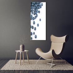 Wallmuralia Vertikální Moderní skleněný obraz z fotografie Jahody 50x125 cm 2 úchytky