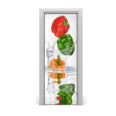 tulup.cz Fototapeta na dveře do domu samolepící paprika 75x205 cm