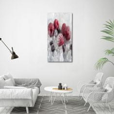 Wallmuralia Vertikální Foto obraz sklo tvrzené Mražené ovoce 60x120 cm 2 úchytky