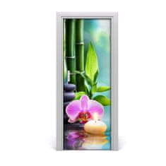 tulup.cz Fototapeta samolepící Orchidej a bambus 75x205 cm