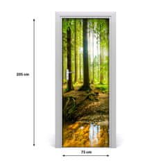 tulup.cz Fototapeta na dveře samolepící slunce v lese 75x205 cm