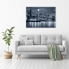 Wallmuralia Foto-obrah sklo tvrzené Manhattan New York 100x70 cm 4 úchytky