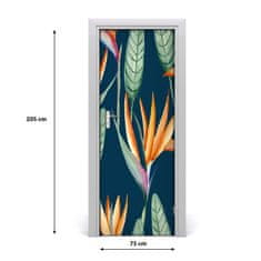 tulup.cz Samolepící fototapeta na dveře Strelitzia reginae 75x205 cm