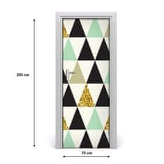 tulup.cz Fototapeta na dveře barevné trojúhelníky 75x205 cm