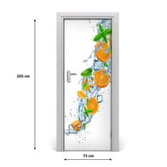 tulup.cz Fototapeta na dveře samolepící pomeranče 75x205 cm