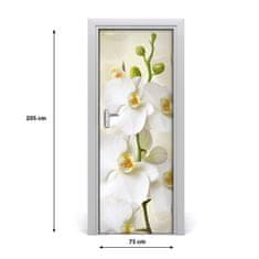 tulup.cz Fototapeta na dveře Bílá orchidej 75x205 cm