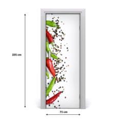 tulup.cz Fototapeta na dveře samolepící chilli 75x205 cm