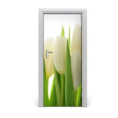 tulup.cz Fototapeta na dveře Bílé tulipány 85x205 cm