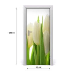 tulup.cz Fototapeta na dveře Bílé tulipány 85x205 cm