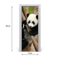 tulup.cz Samolepící fototapeta na dveře Panda na stromě 75x205 cm