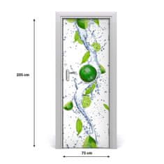 tulup.cz Fototapeta na dveře do domu samolepící limetka 75x205 cm