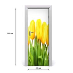 tulup.cz Fototapeta samolepící Žluté tulipány 75x205 cm