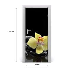 tulup.cz Fototapeta samolepící Orchidej a kamení 85x205 cm