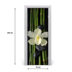 tulup.cz Fototapeta samolepící Orchidej a bambus 75x205 cm