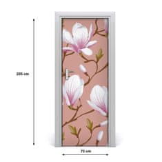 tulup.cz Samolepící fototapeta na dveře magnolie 75x205 cm