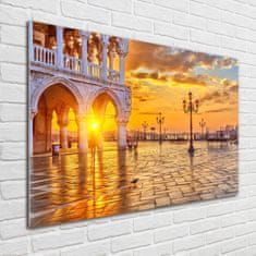 Wallmuralia Foto obraz fotografie na skle Benátky Itálie 100x70 cm 4 úchytky