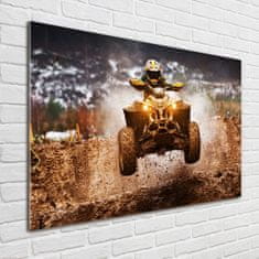 Wallmuralia Foto-obraz fotografie na skle Čtyřkolka 100x70 cm 2 úchytky