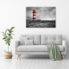 Wallmuralia Foto-obraz fotografie na skle Maják 100x70 cm 4 úchytky