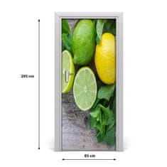 tulup.cz Fototapeta na dveře samolepící limetka a citron 85x205 cm