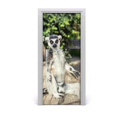 tulup.cz Samolepící fototapeta na dveře Lemur 85x205 cm