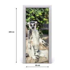 tulup.cz Samolepící fototapeta na dveře Lemur 85x205 cm
