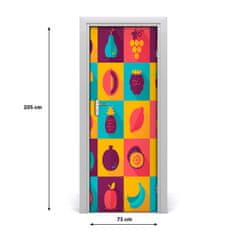 tulup.cz Fototapeta na dveře do domu samolepící ovoce 75x205 cm