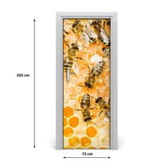 tulup.cz Samolepící fototapeta na dveře Pracující včely 75x205 cm